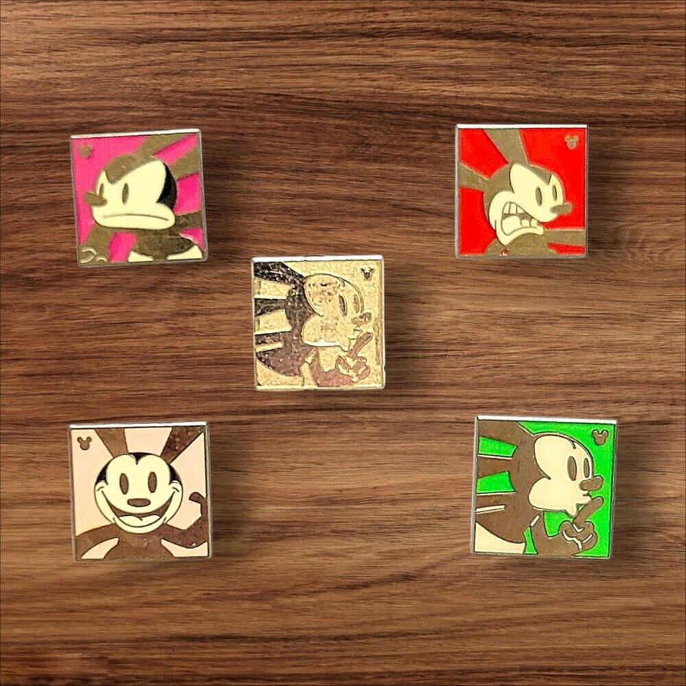 5 Oswald the Rabbit Disney Parks Trading Pins, Plus 2 Bonus Pins